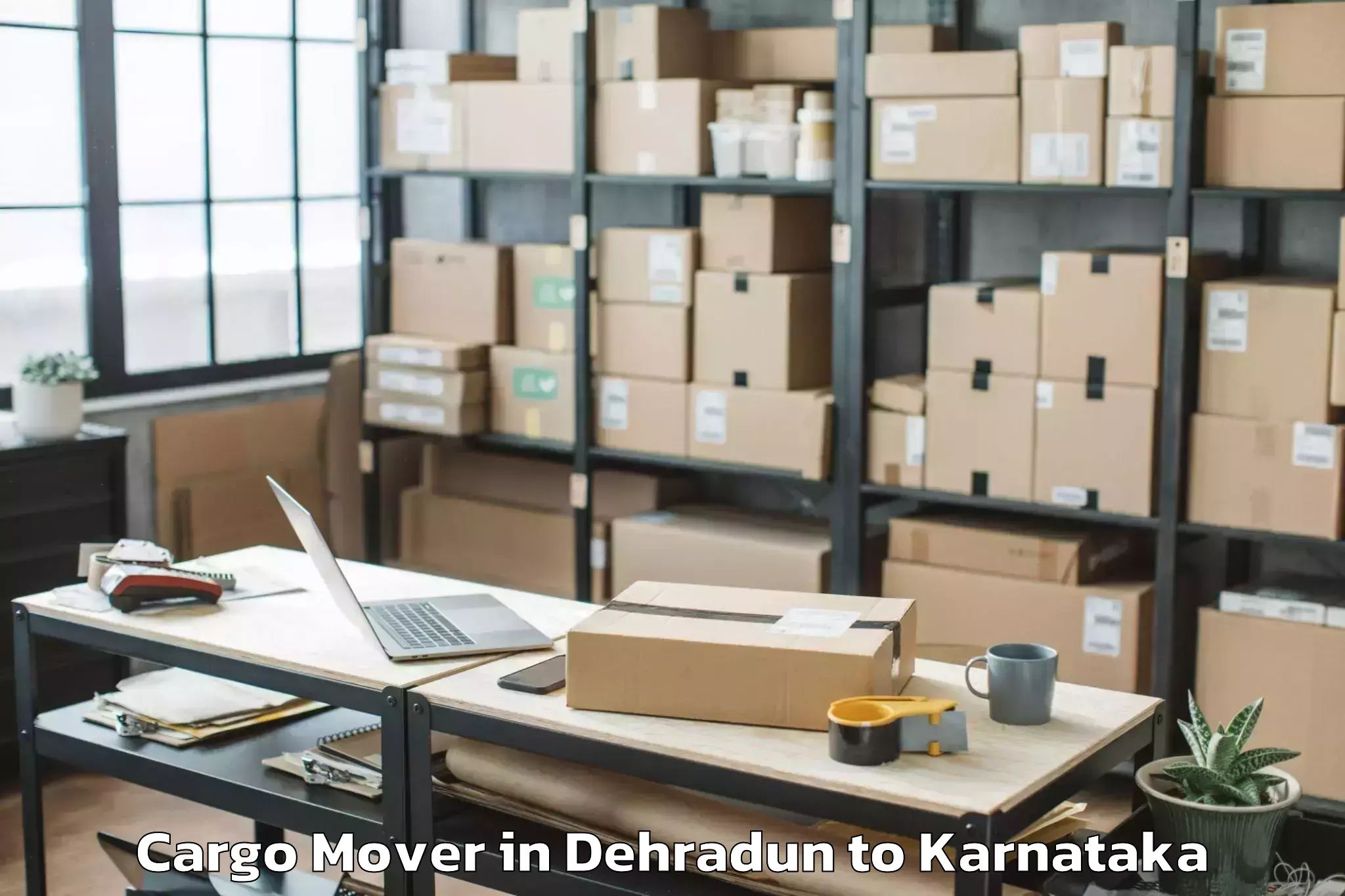 Book Dehradun to Holesirigere Cargo Mover